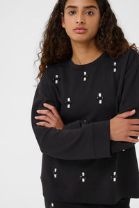 InWear Kincent Black Modal Deco Sweatshirt