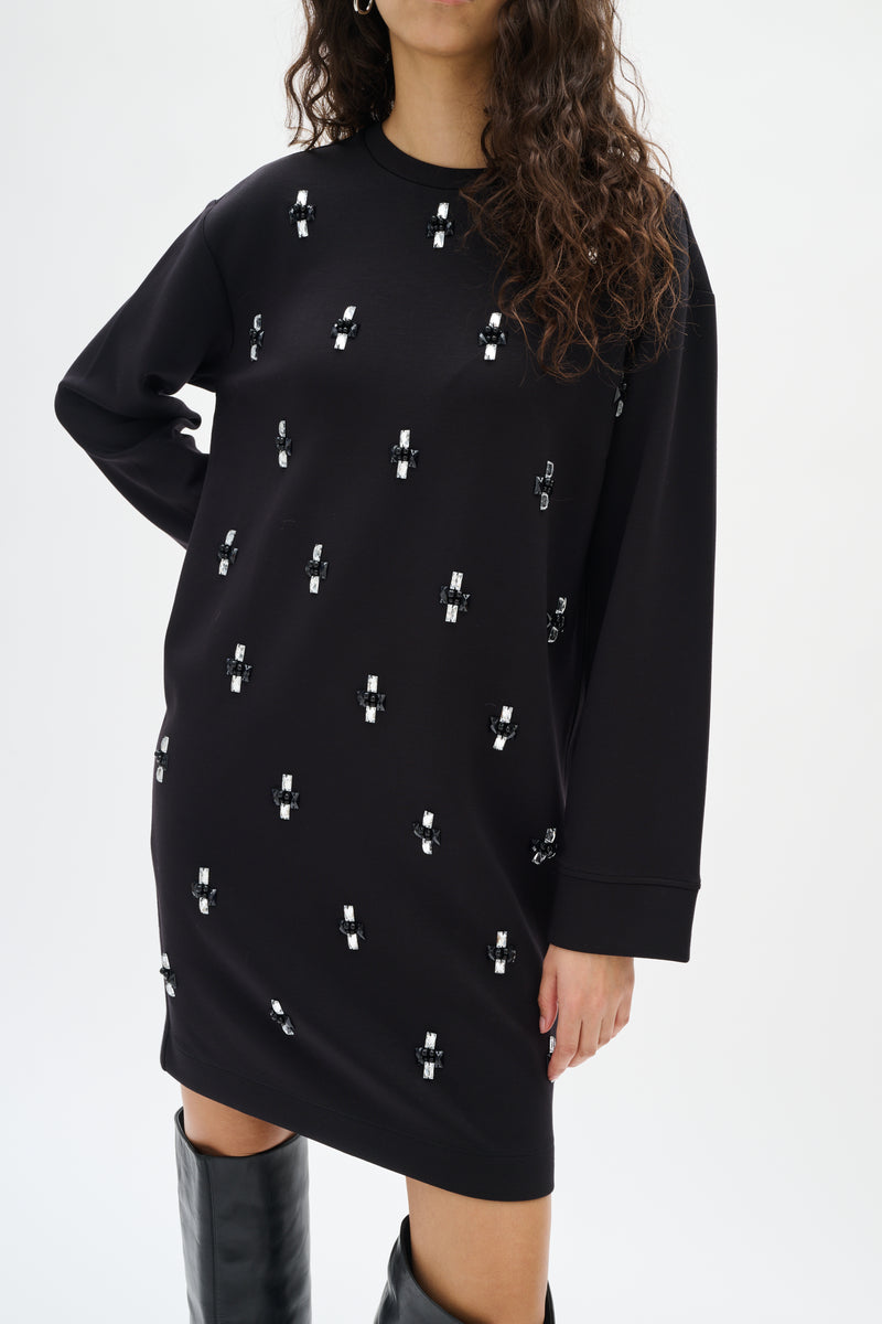 InWear Kincent Black Modal Deco Tunic Dress