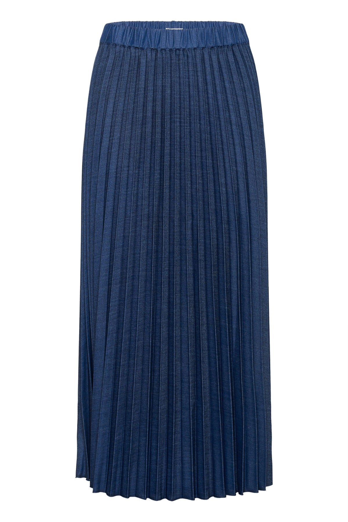 InWear Edition Cherrie Denim Pleated Maxi Skirt