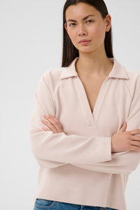 InWear SimiIW Vincent Haze Beige Polo Blouse, 30112431