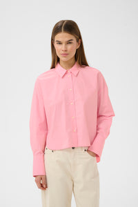 InWear LeloIW Neola Candy Pink Relaxed Fit Dipped Hem Shirt, 30112454
