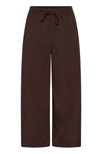 InWear Raven Coffee Bean Poplin Barrel Leg Trousers, 30112504