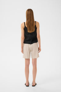 InWear ElinorIW Black V-Neck Linen Blouse, 30112539