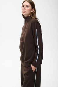 InWear Aggie Vincent Chocolate Brown Modal 1/2 Zip Sweatshirt, 30112856