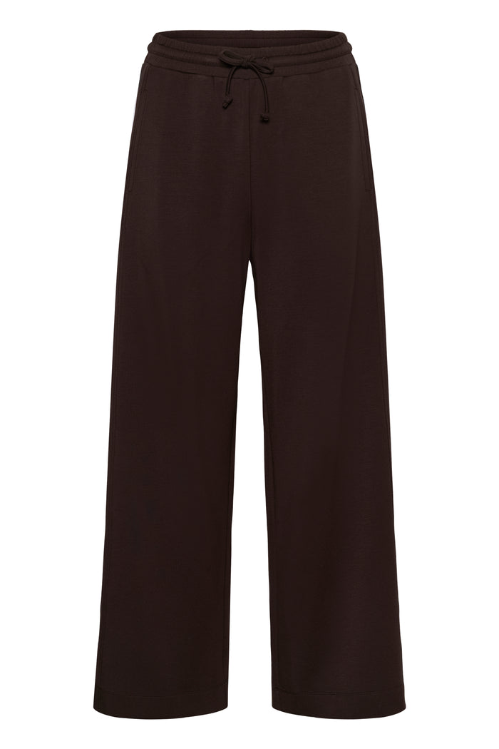 InWear Aggie Vincent Modal Chocolate Brown Wide Leg Joggers