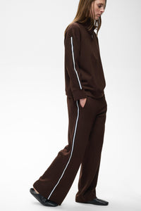 InWear Aggie Vincent Modal Chocolate Brown Wide Leg Joggers