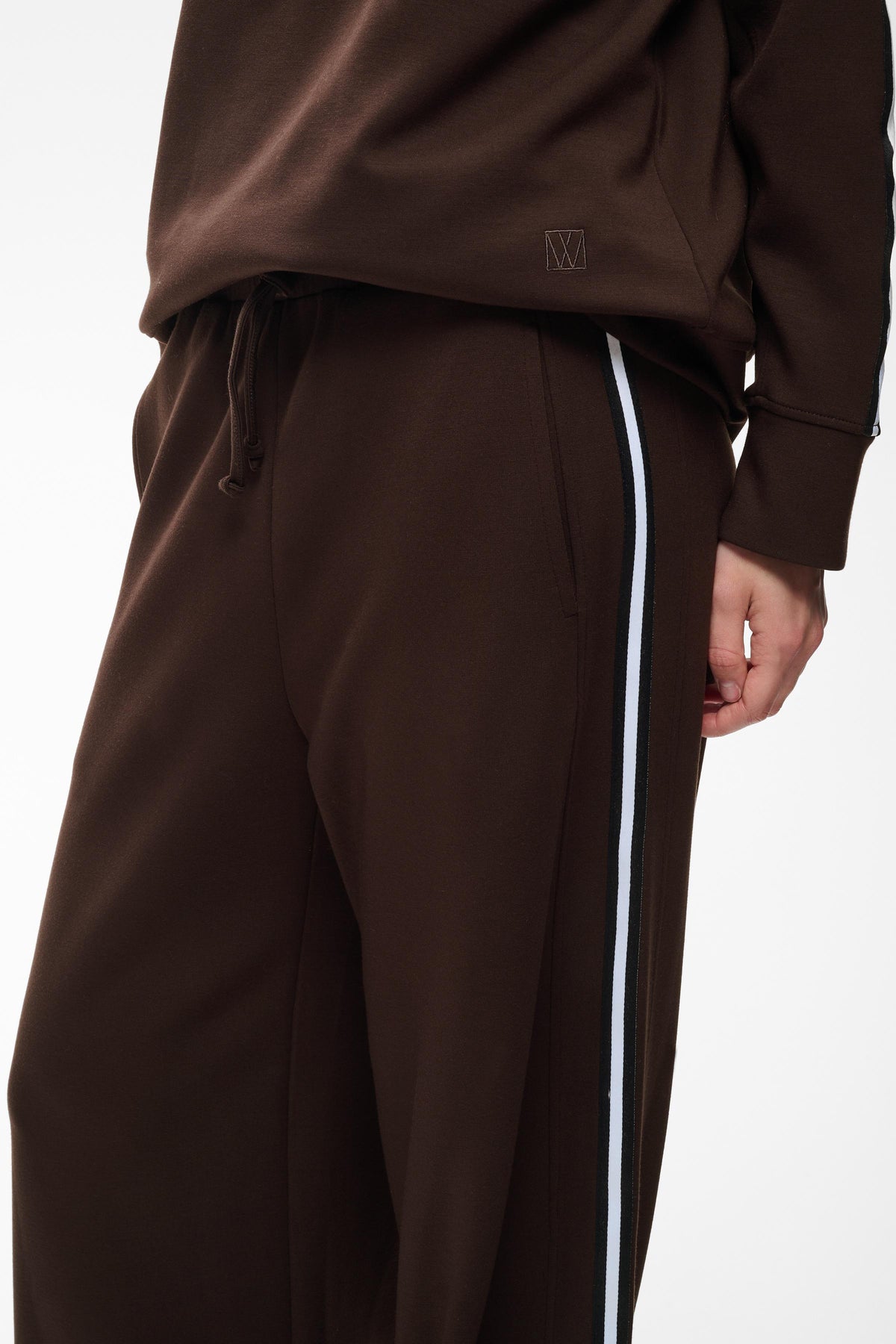 InWear Aggie Vincent Modal Chocolate Brown Wide Leg Joggers
