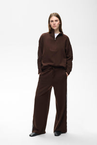 InWear Aggie Vincent Modal Chocolate Brown Wide Leg Joggers