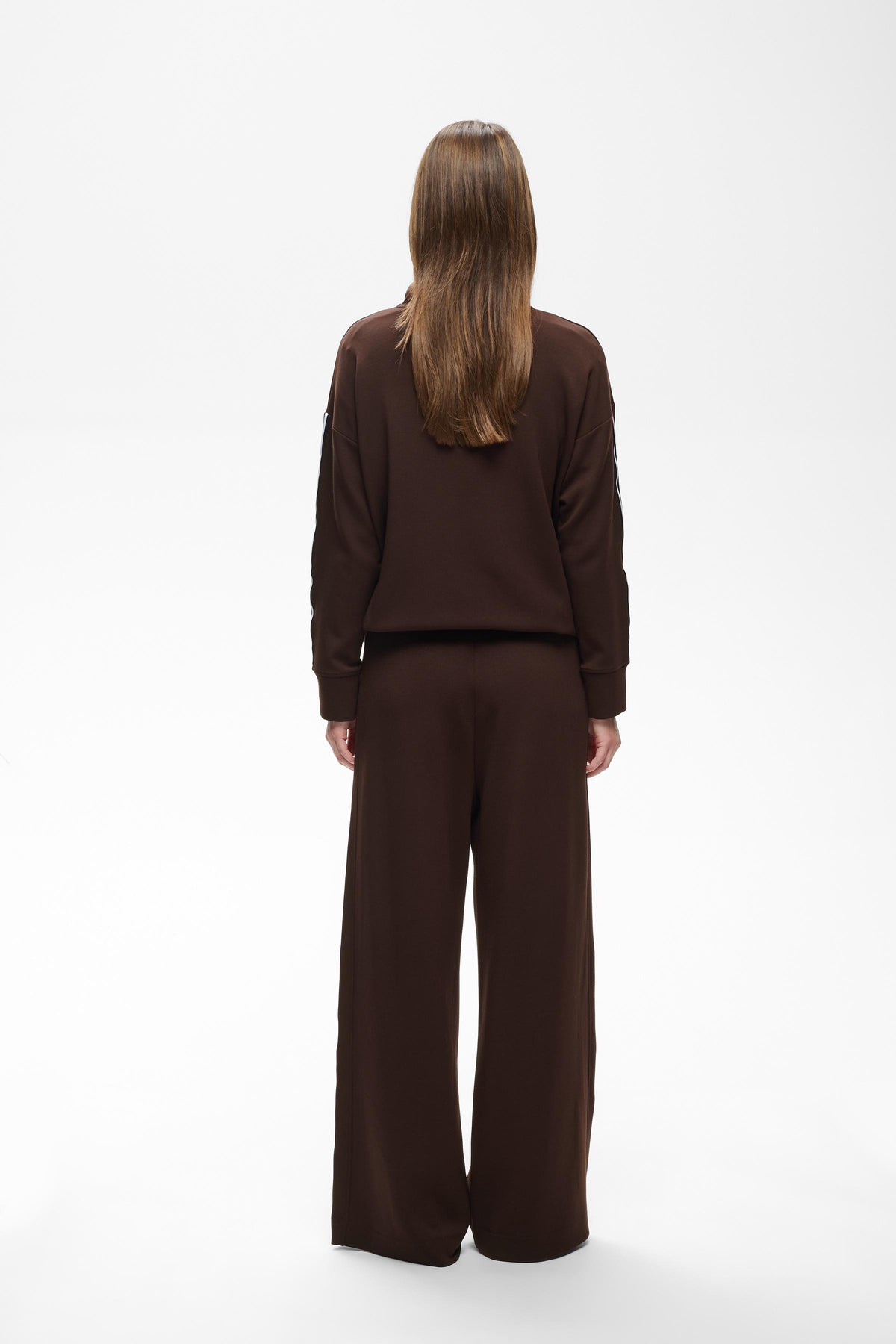 InWear Aggie Vincent Modal Chocolate Brown Wide Leg Joggers