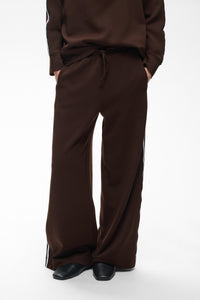 InWear Aggie Vincent Modal Chocolate Brown Wide Leg Joggers