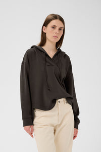 InWear Simi Vincent Chocolate Brown Modal Hoodie, 30112438
