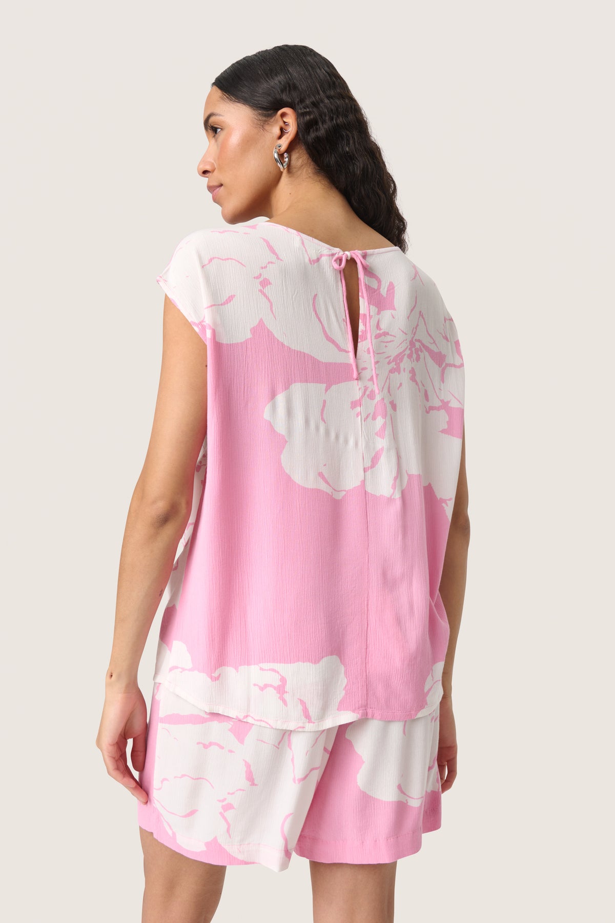 Soaked in Luxury Oversized Rosebloom Flower Print Top