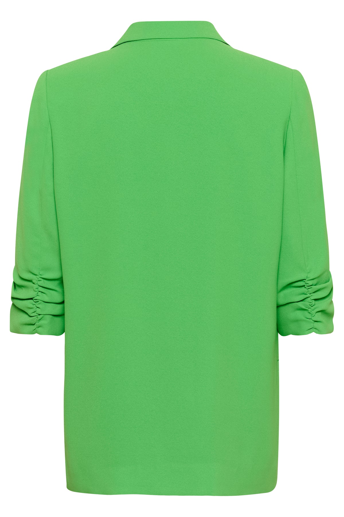 Soaked in Luxury Shirley Vibrant Green Ruched Sleeve Blazer, 30403608