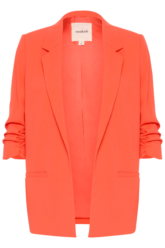 Soaked in Luxury Shirley Hot Coral Blazer, 30403608