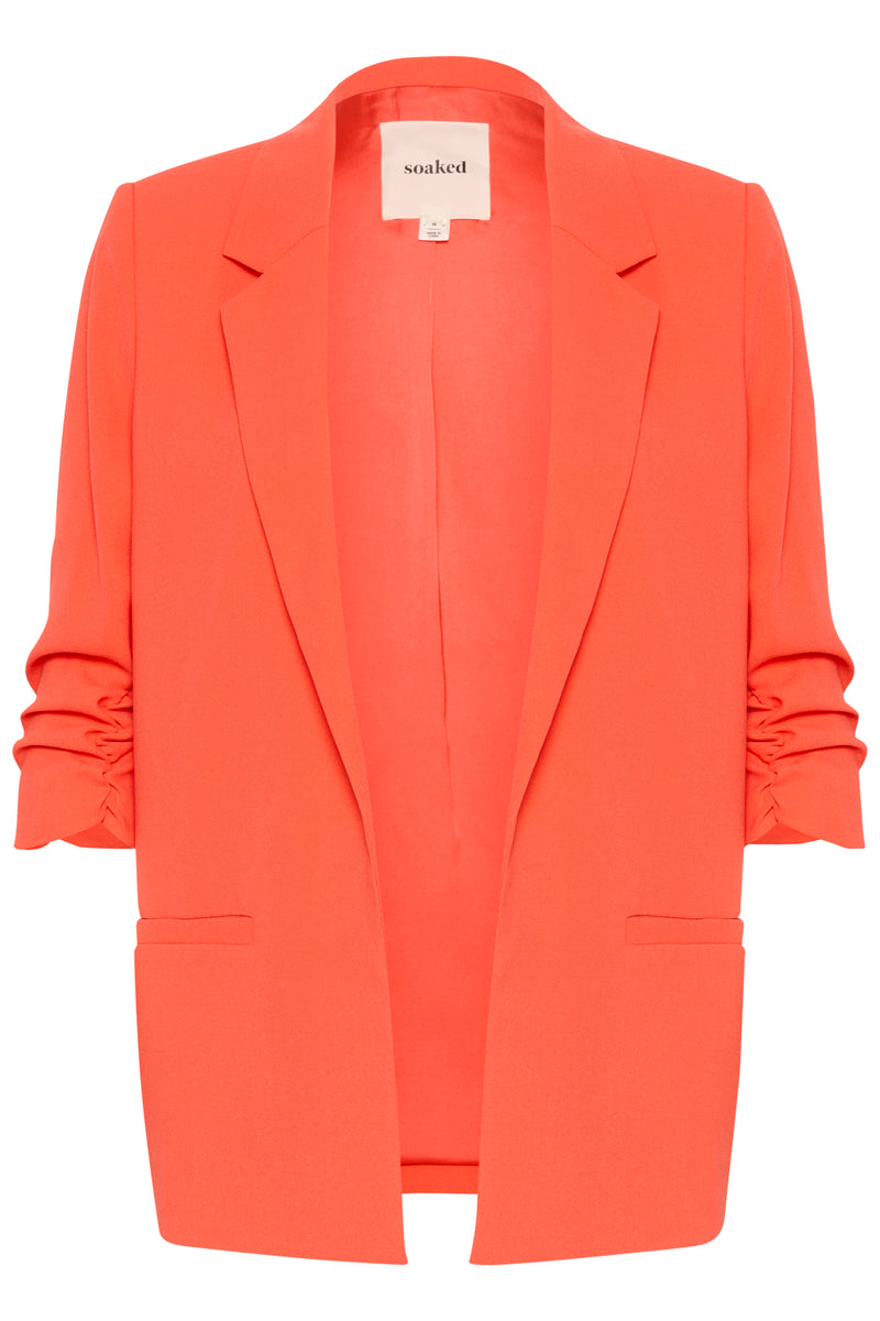 Soaked in Luxury Shirley Hot Coral Blazer, 30403608