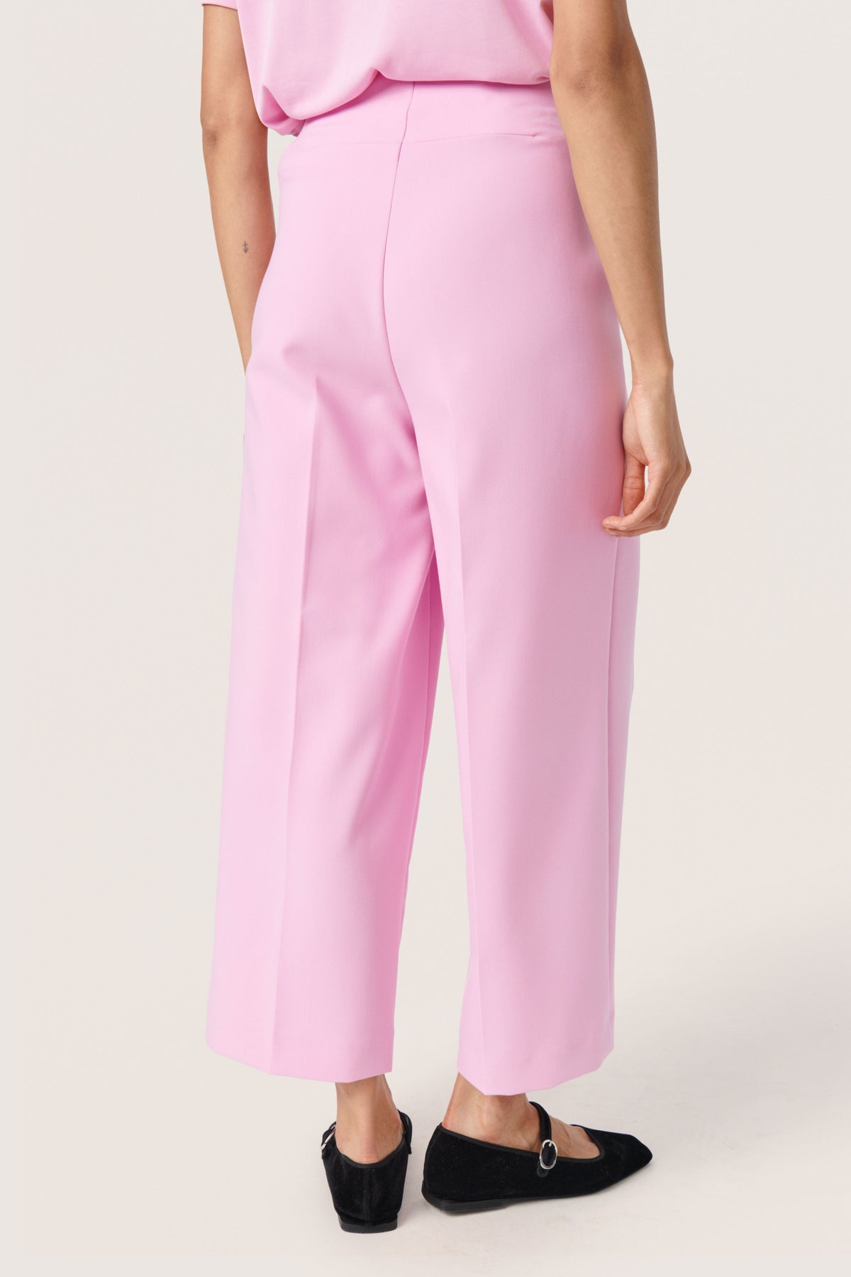 Soaked in Luxury Corinne Pastel Lavender Wide Cropped Culotte Trouser, 30407013