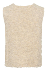 Soaked in Luxury Venessa Oatmeal Melange Knitted Vest, 30407691