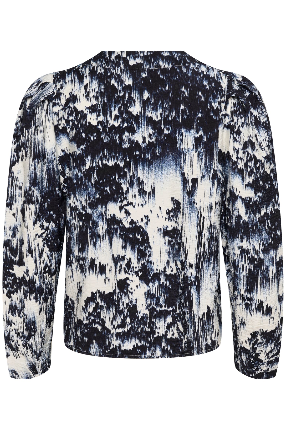 Soaked in Luxury Jazzlyn Dark Navy Landscape Print V-Neck Top