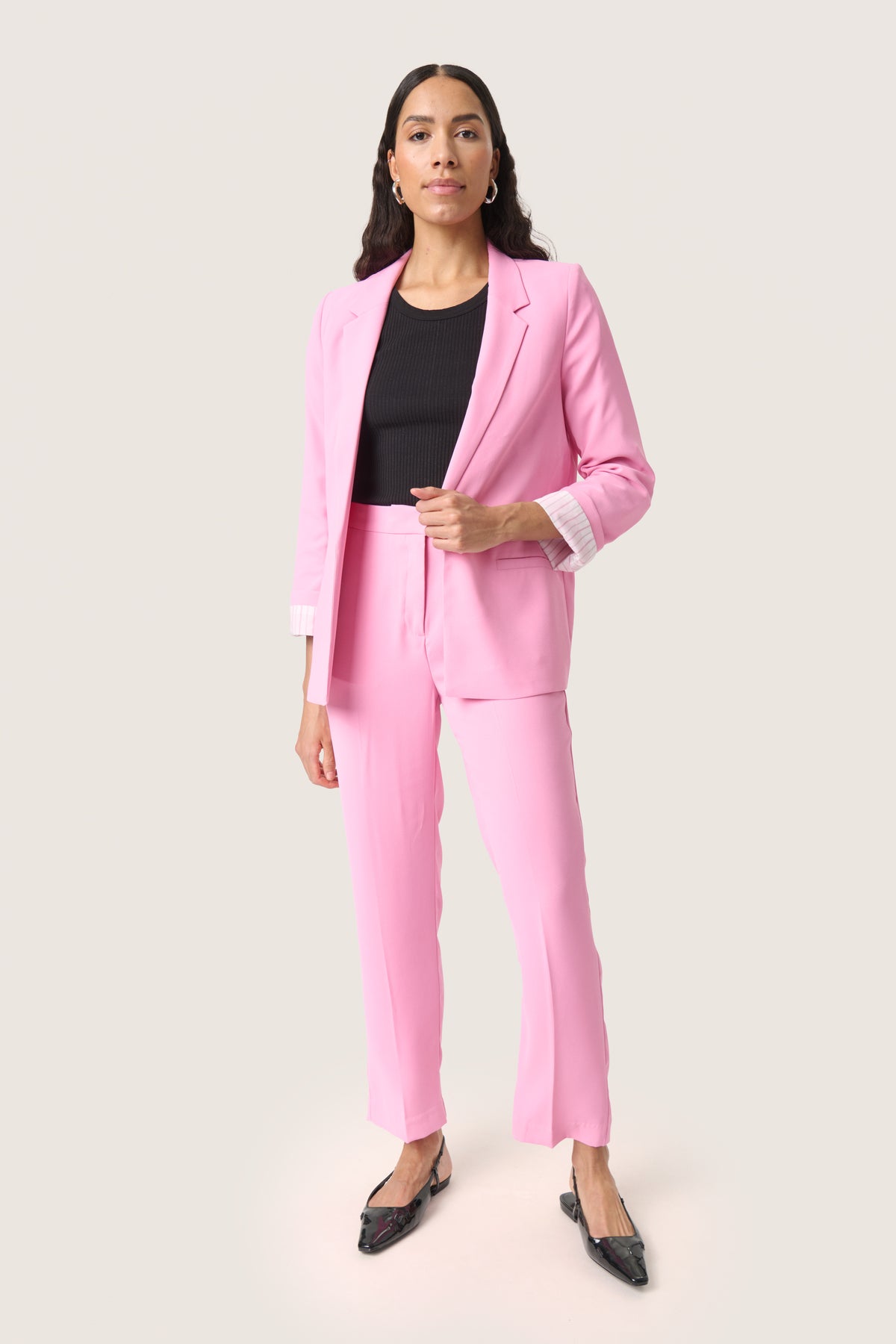 Soaked in Luxury Shirley Rosebloom Fold Up Blazer
