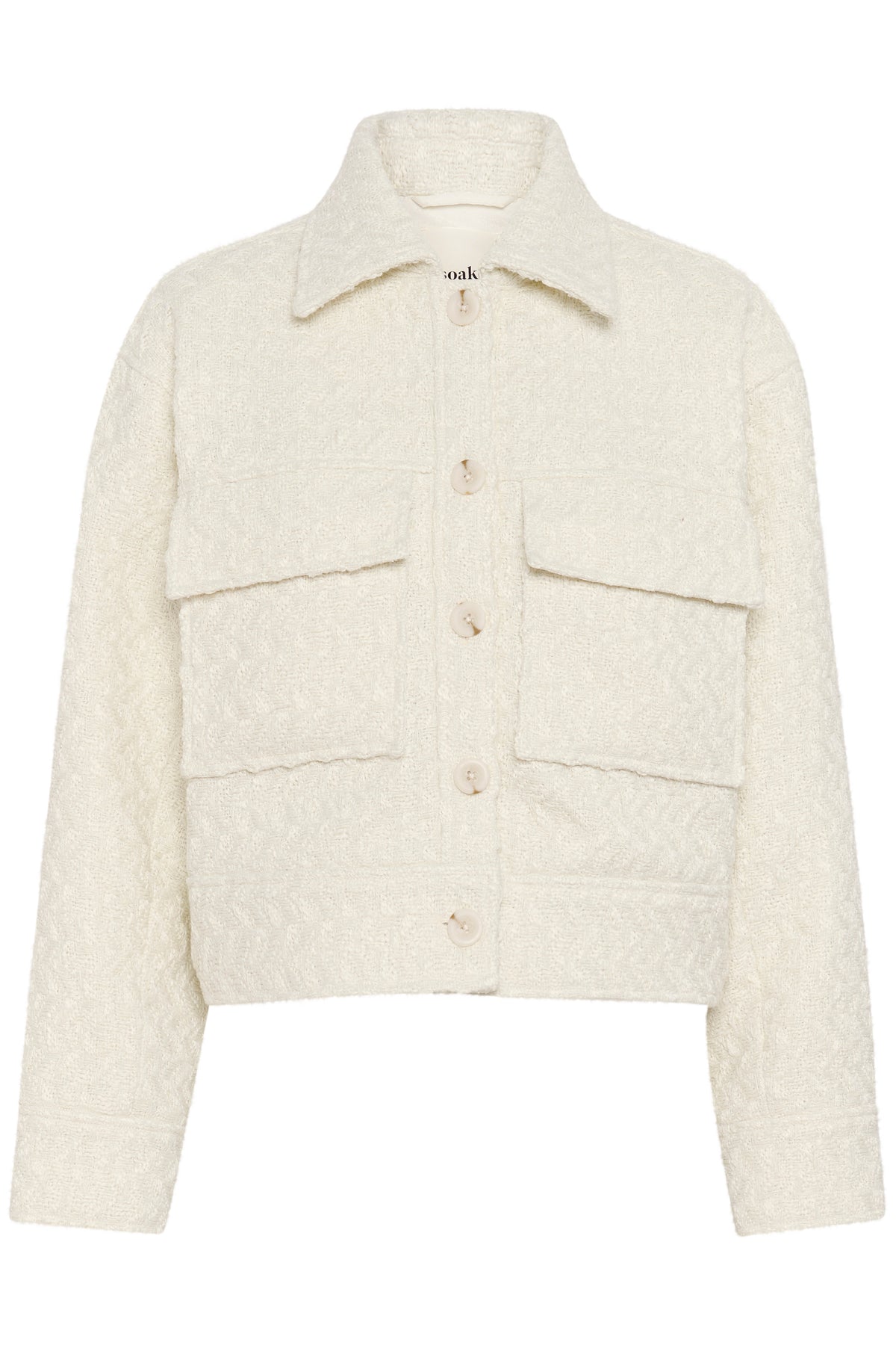 Soaked in Luxury Maree Ultimate Whisper White Boucle Short Jacket, 30407995