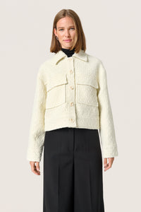 Soaked in Luxury Maree Ultimate Whisper White Boucle Short Jacket, 30407995