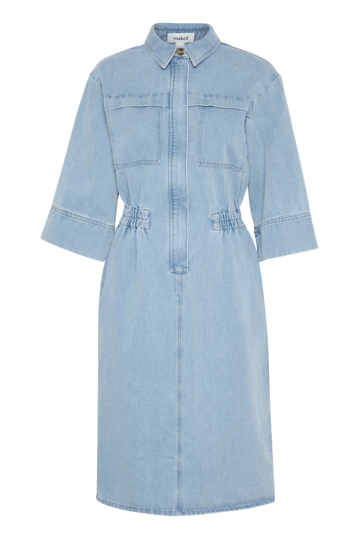 Soaked in Luxury SLAnnabeth Denim Midi Dress, 30407997