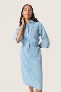 Soaked in Luxury SLAnnabeth Denim Midi Dress, 30407997