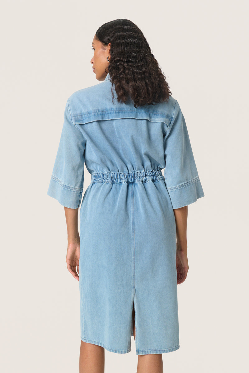 Soaked in Luxury SLAnnabeth Denim Midi Dress, 30407997