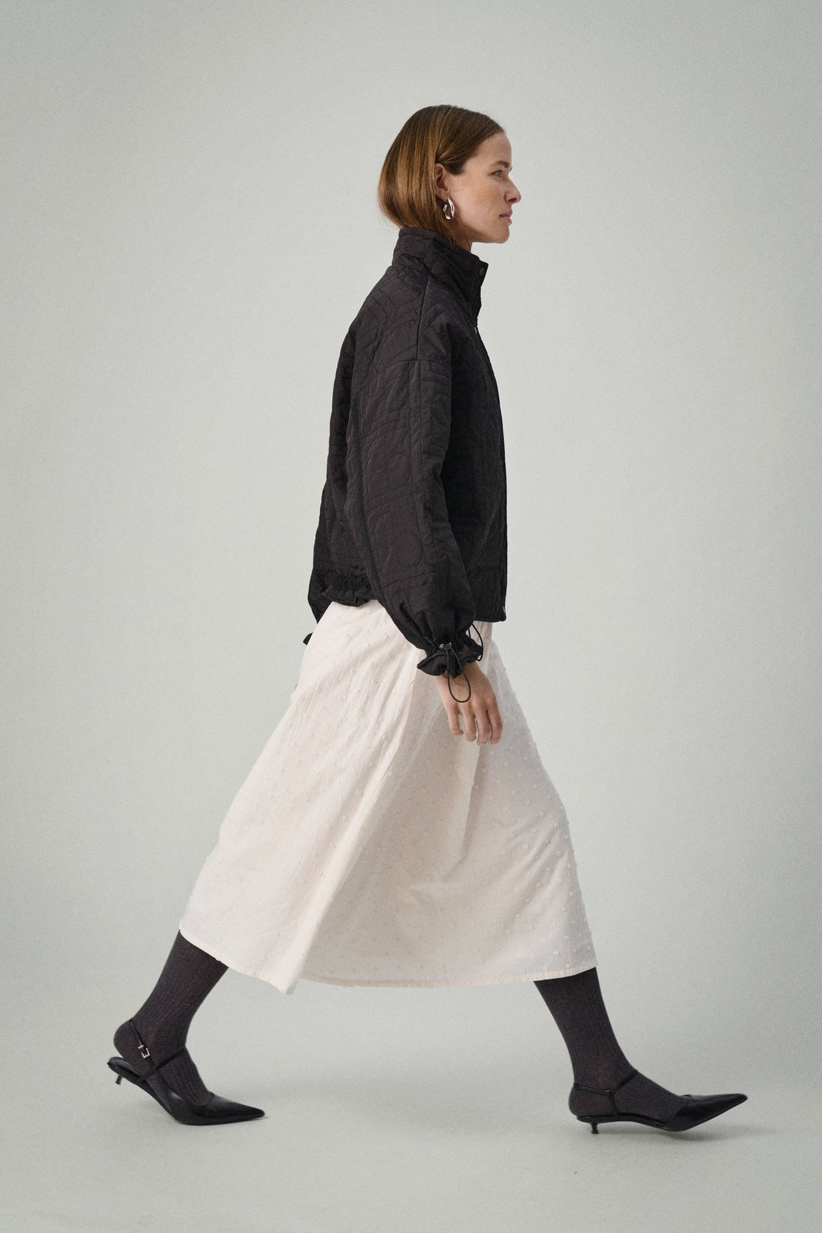 Soaked in Luxury SLJackline Black Ultimate Quilted Oversized Short Jacket