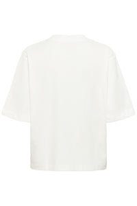 Soaked in Luxury SLJina Broken White Logo Oversized T-Shirt