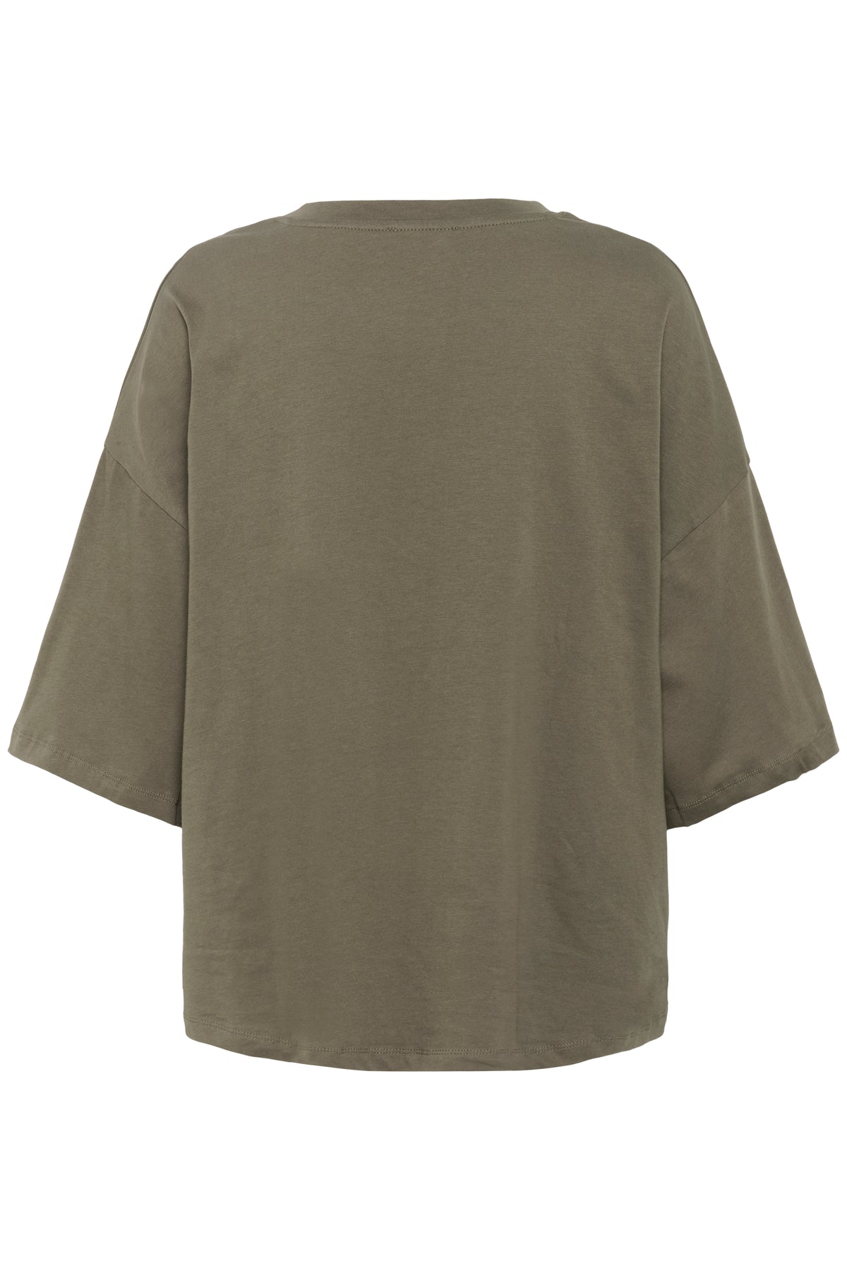 Soaked SLAfshan Simili Tarmac Khaki Oversized Embellished T-Shirt