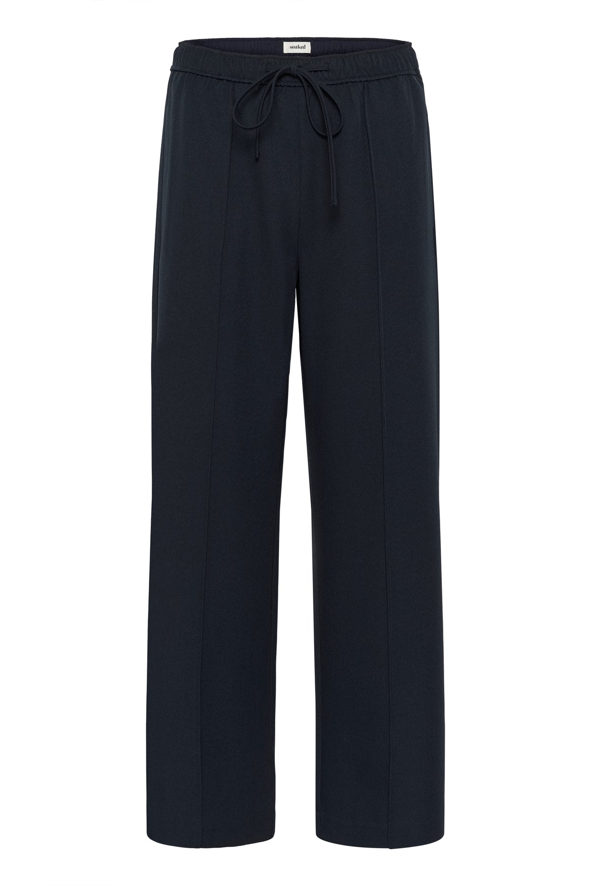 Soaked in Luxury SLLilu Eureka Salute Navy Wide Leg Joggers, 30408927