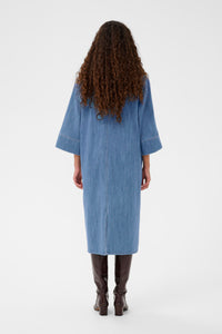Soaked in Luxury SLNinnie Denim Dress with Zip Detailing, 30408961
