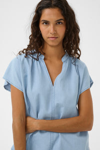Soaked in Luxury SLAdelita Ioana Denim Blue Top, 30409580
