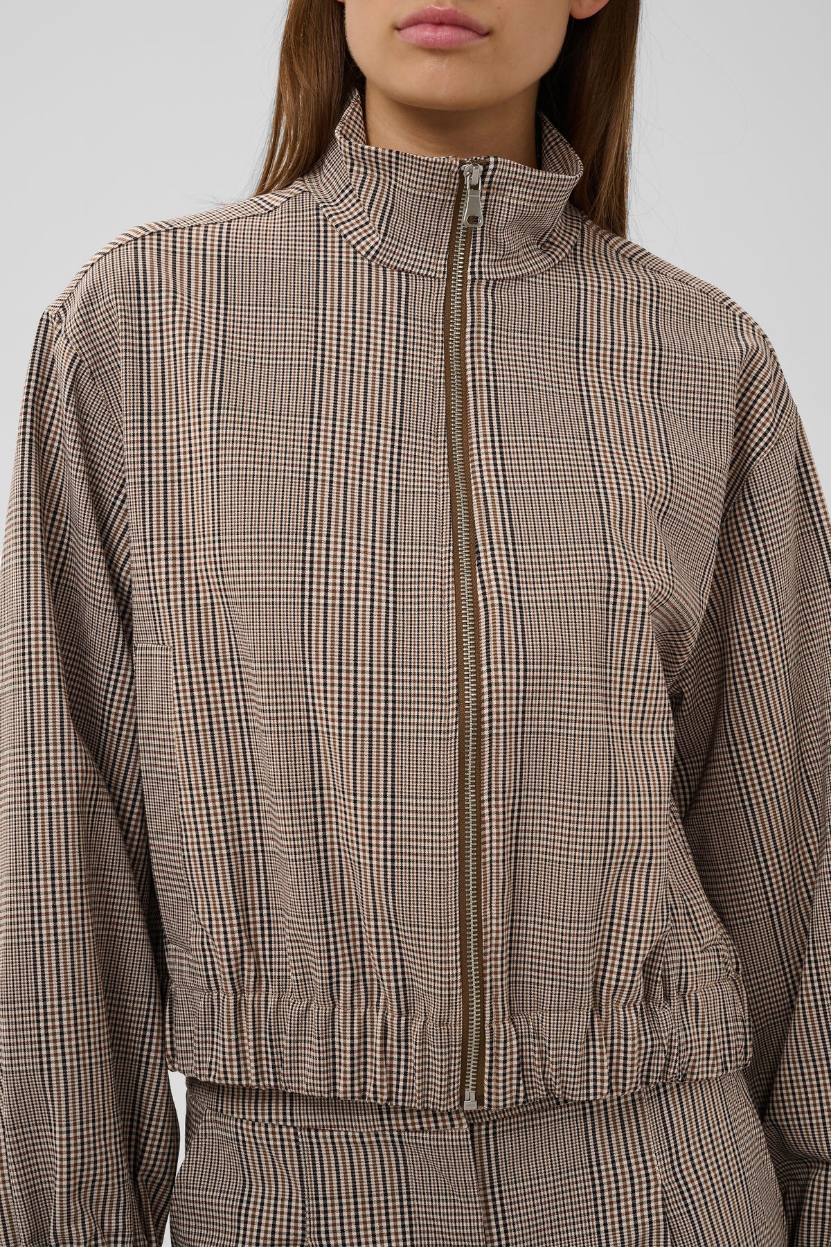 Soaked in Luxury SLKinabalu Check Bomber Jacket, 30409597