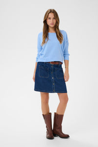 Saint Tropez Mila Kentucky Blue Round Neck Knit, 30500003