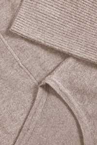 Saint Tropez Mila Beige Melange Round Neck Knit