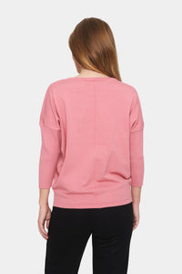 Saint Tropez Mila Candied Apricot Round Neck Knit