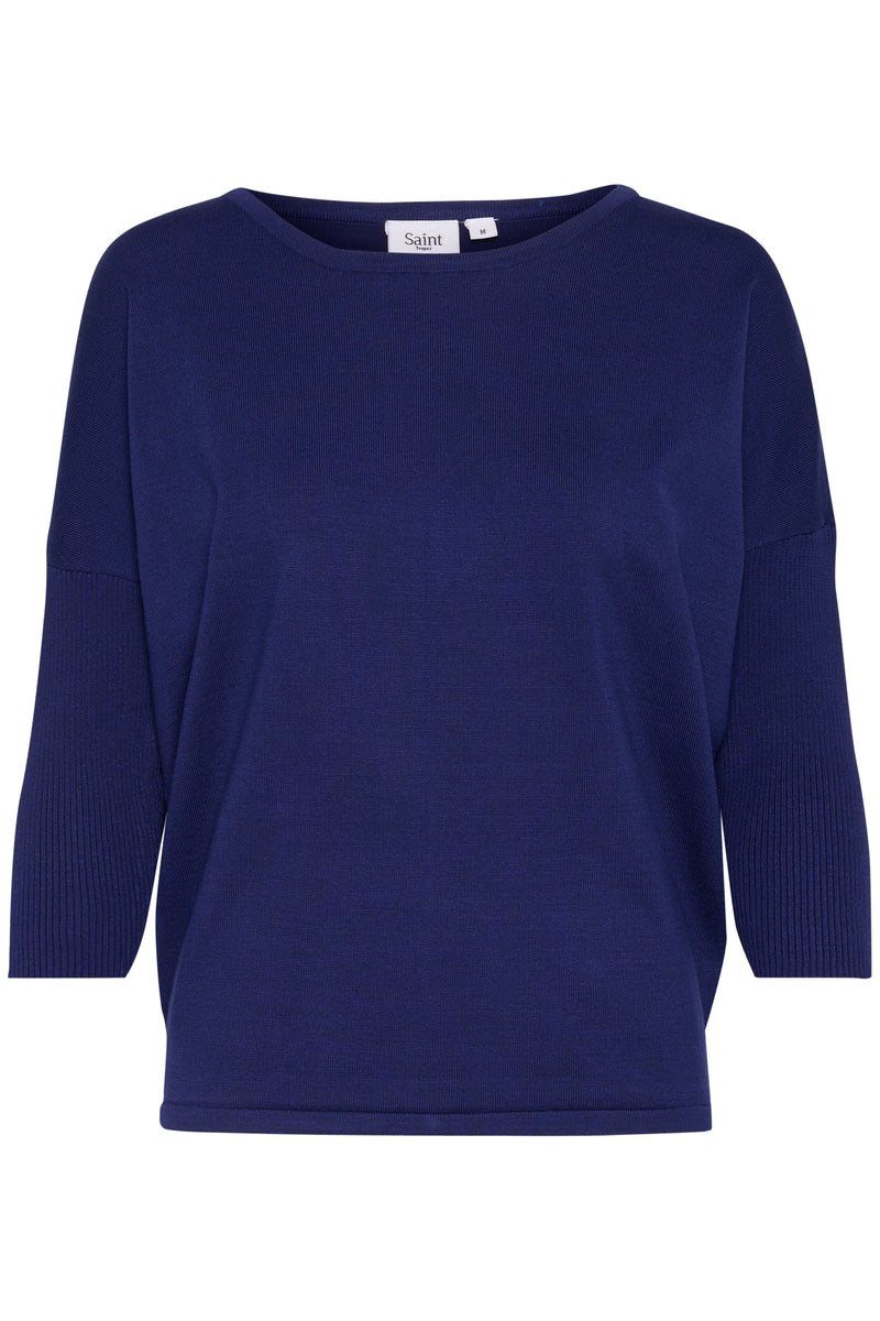 Saint Tropez Mila Midnight Sail Round Neck Knit