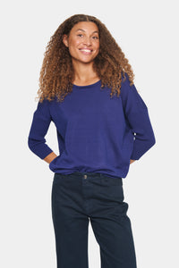 Saint Tropez Mila Midnight Sail Round Neck Knit