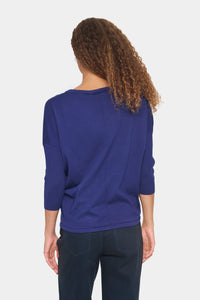 Saint Tropez Mila Midnight Sail Round Neck Knit