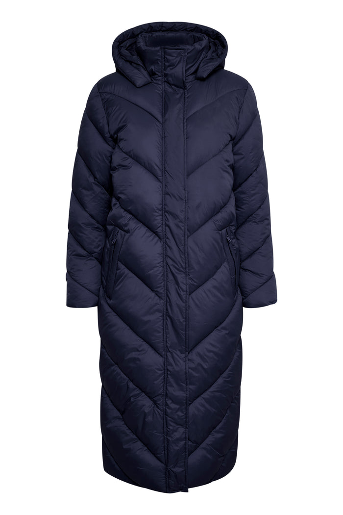Saint Trope Catja Night Sky Oversized Longline Puffa Coat, 30510356