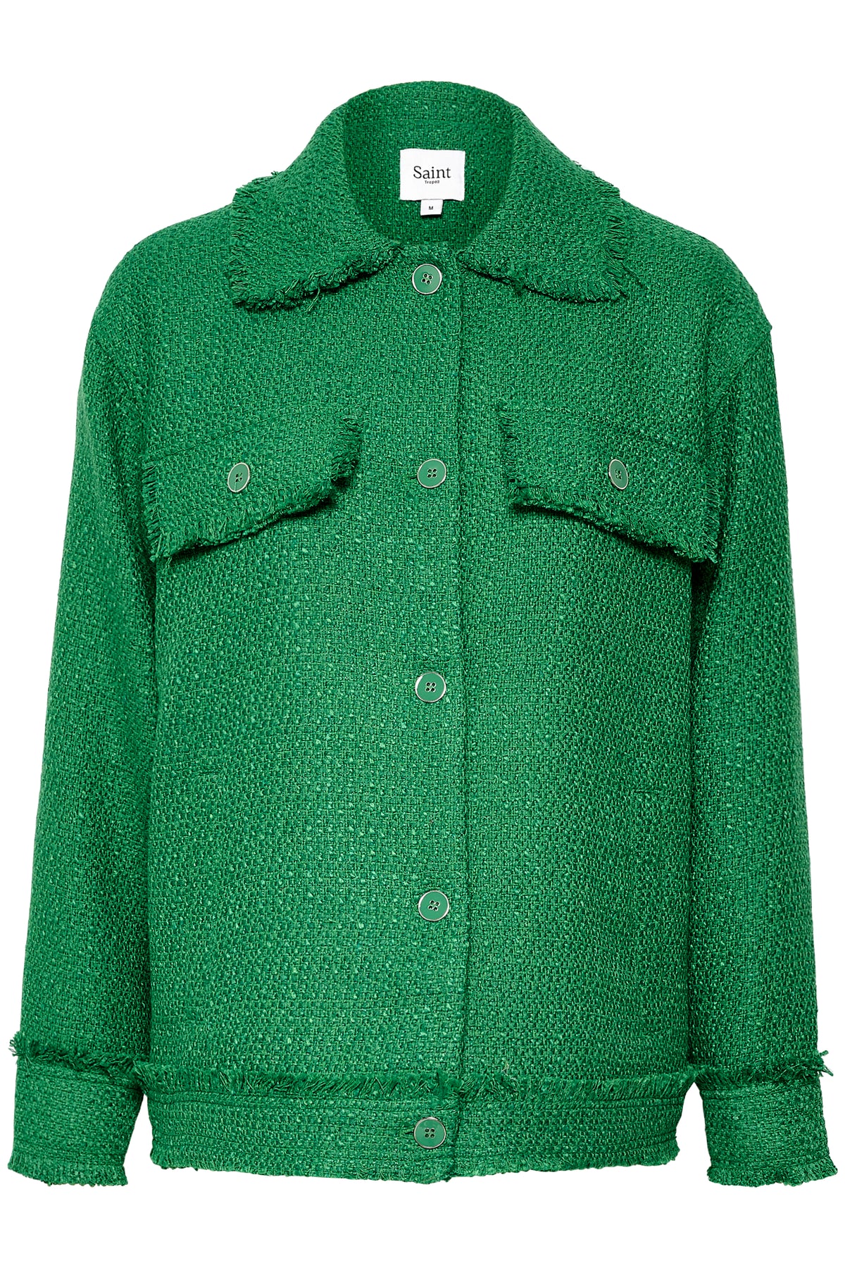 Saint Tropez Birdie Verdant Green Tweed Jacket, 30512886