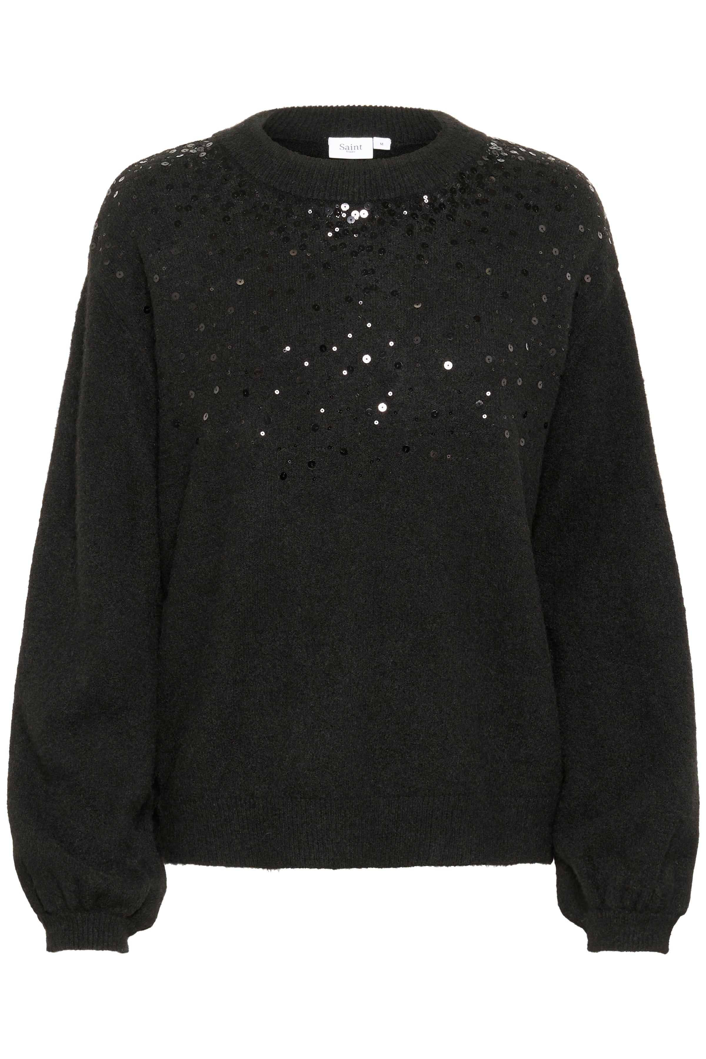 Express Black Sequin Pullover Sweater Top fashion Shirt Small