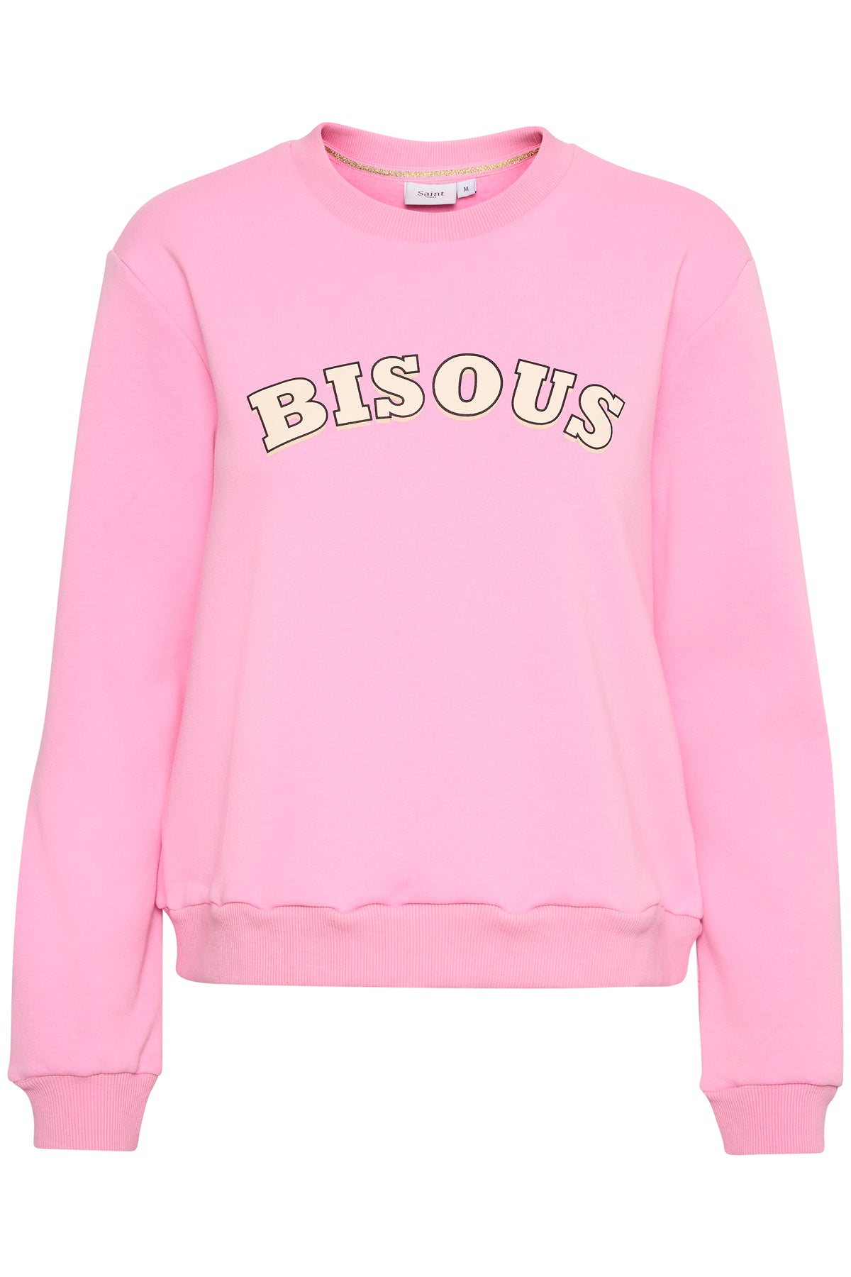 Saint Tropez Dajla Bonbon Pink 'BISOUS' Sweatshirt, 30513174