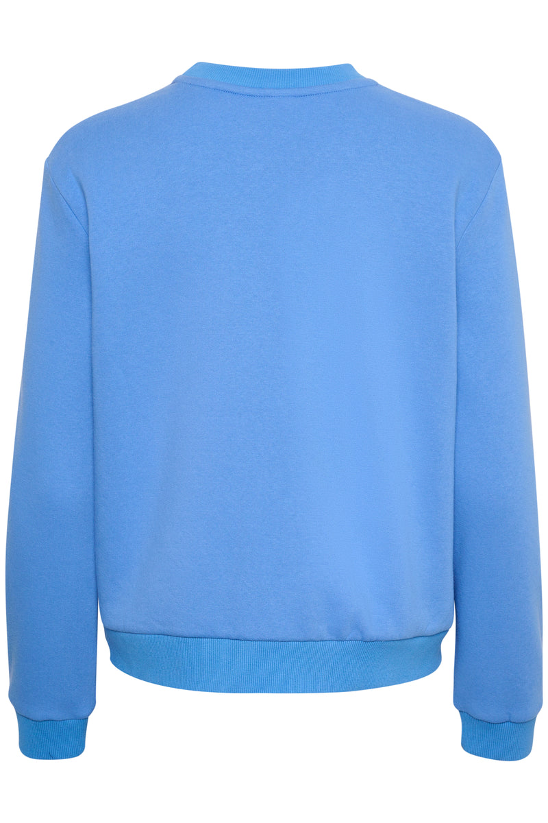 Saint Tropez Dajla Ultramarine Blue 'BISOUS' Sweatshirt, 30513174