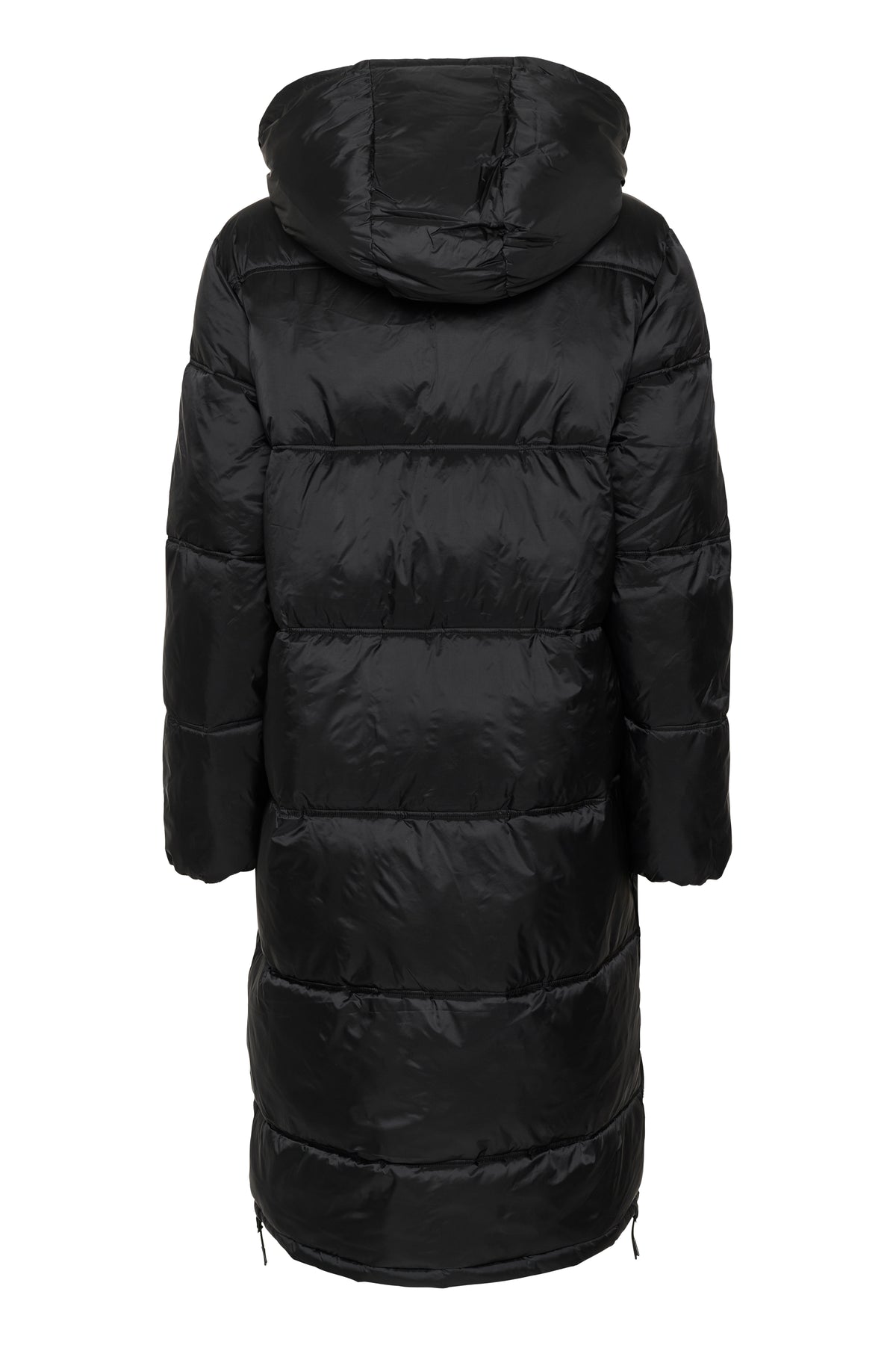 Saint Tropez Frances Black Ultimate Puffa Coat with Zip Detailing, 30513272