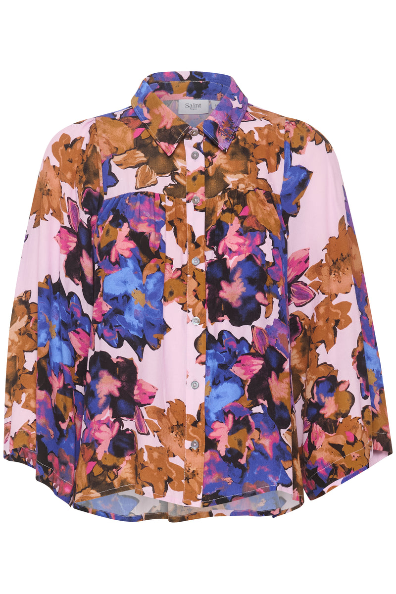 Saint Tropez Filuca Winsome Flower Print Shirt, 30513400