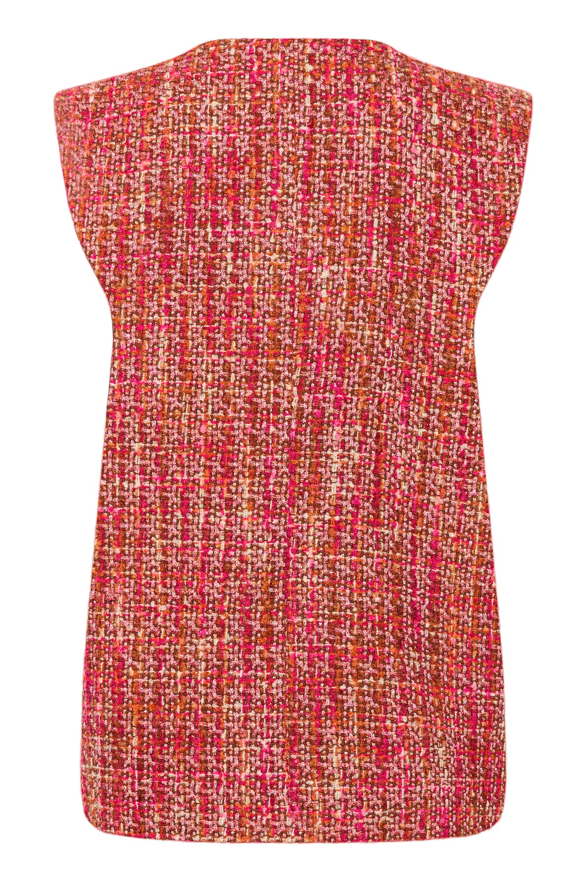 Saint Tropez Gerta Nuthatch Boucle Tweed Sleeveless Jacket, 30513496