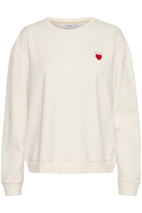 Saint Tropez Fanile Ice Hannika Heart Supersoft Fleece Lined Sweatshirt, 30513631